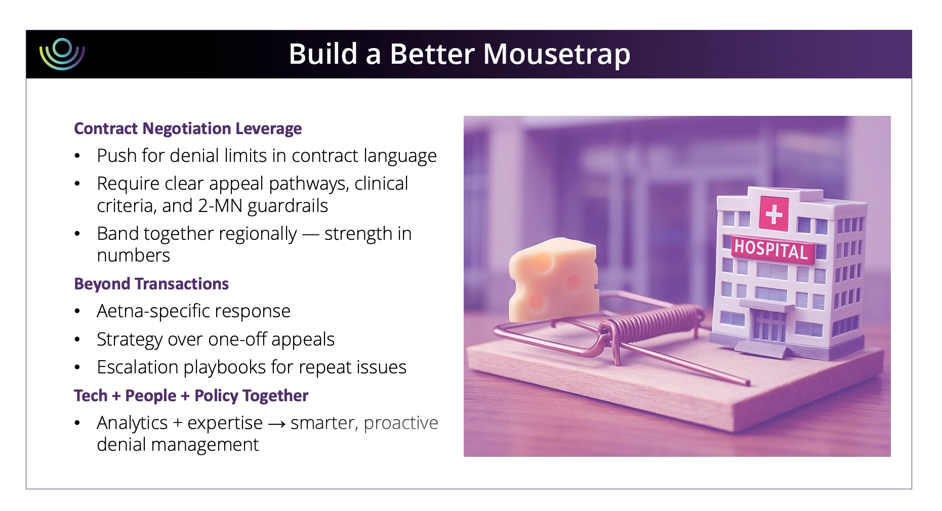 smarter, more proactive denials management